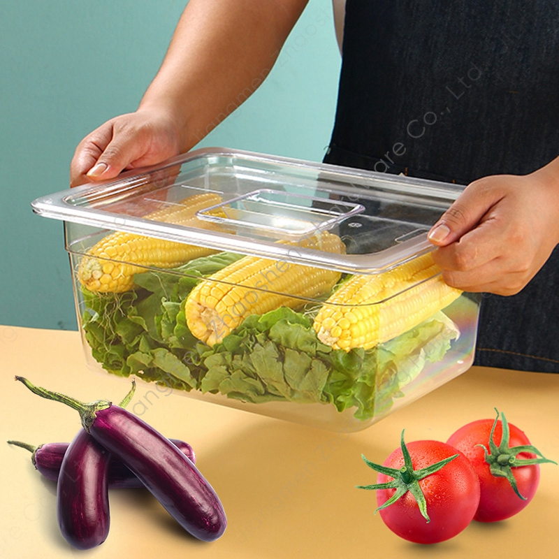 Clear Plastic Polycarbonate Gn Container Food Pan Lids with Handle