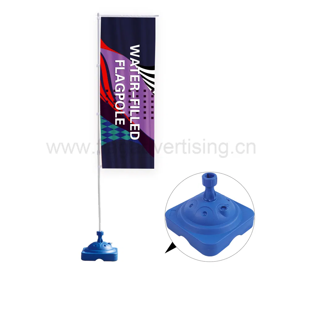 Standalone Portable Adjustable Water Filled Flagpole