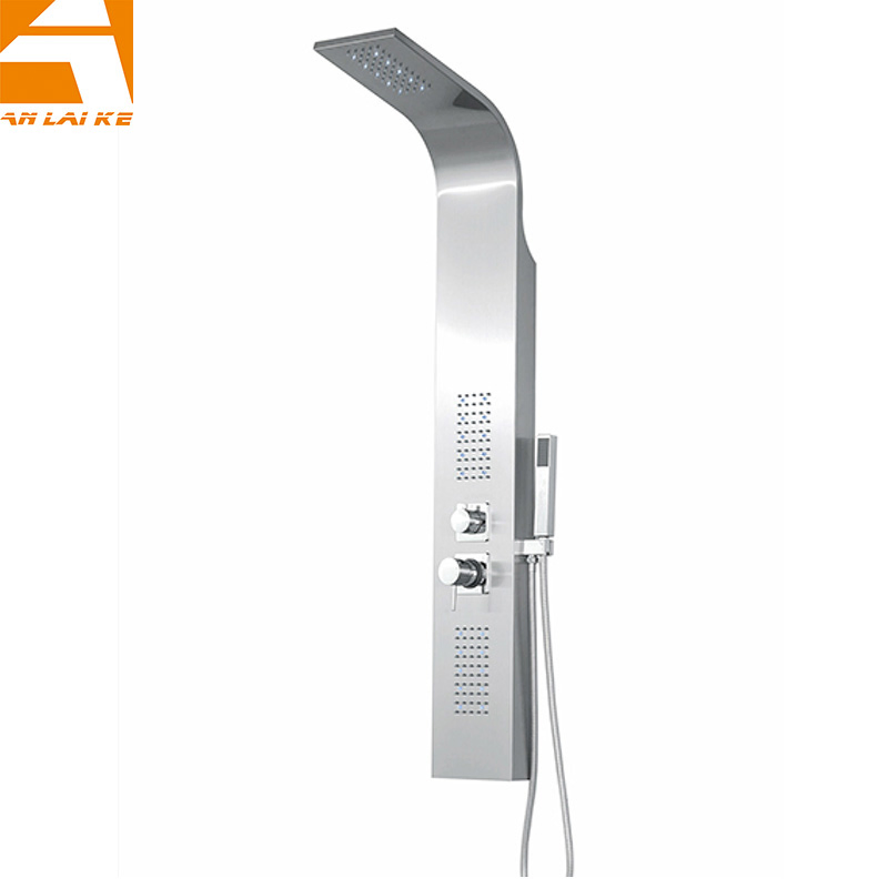 304 Stainless Steel Shower Panel with LED Light (LN-S9102)