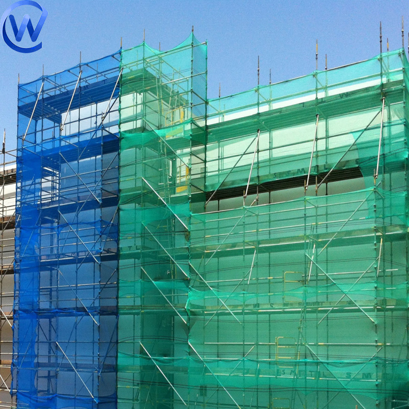 Supply Green Construction Woven Windbreak Scaffolding Shade Net 50mtr Roll Price for Construction