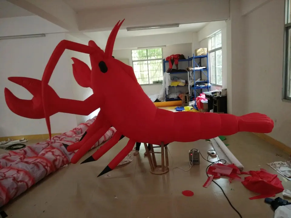 Boyi Guangzhou Factory Giant Inflatable Lobster Shrimp