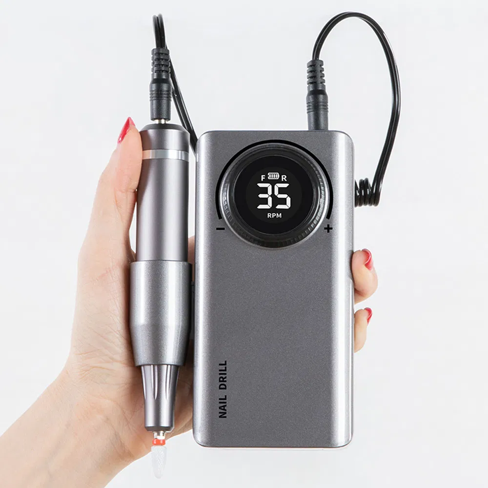 35000rpm Electric Nail Art Machine Recargable Micro Motor Manicure Set Nails Master Drill Pen Bits