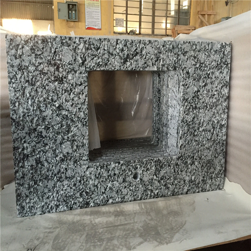 China Countertop Factory Wholesale White Mist Bathroom Tops Countertops Island Top