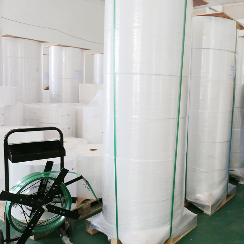Cross-Border Export Large Roll High Quality 90GSM Top Thermal Paper Self-Adhesive Label Sticker Material