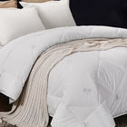 Wholesale 100% Cotton Downproof Fabric Bed King Size White Goose Duck Feather Filling Comforter Down Insert Silk Quilt Duvet