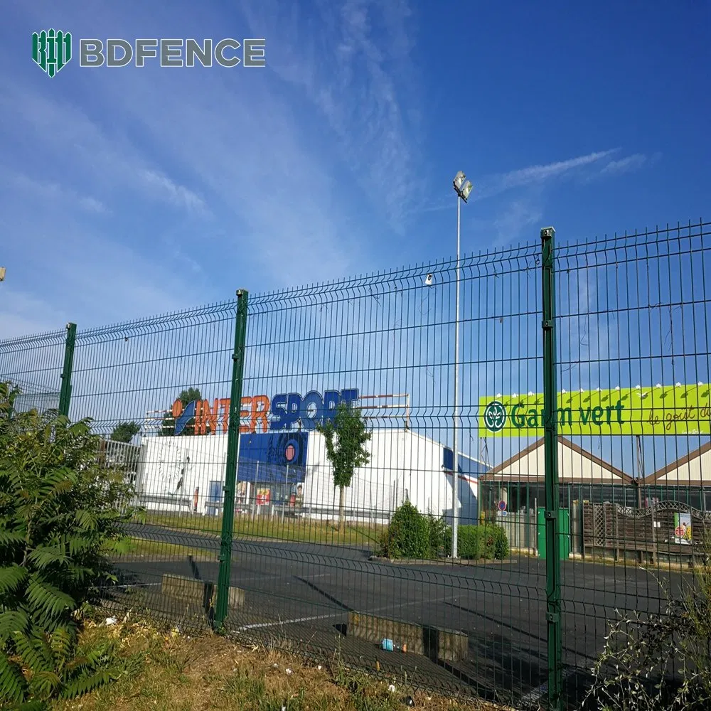 Ecofriendly Fence Solutions PVC Coated 3D Curved Welded Wire Mesh Fence