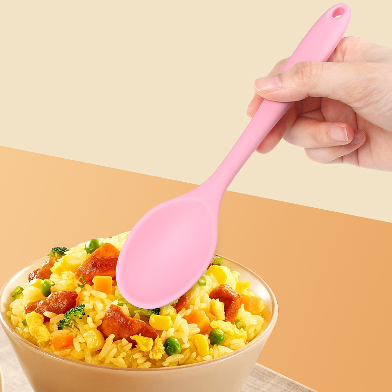 Factory SGS Food Grade Kitchen Utensils Tools Silicone Spoon