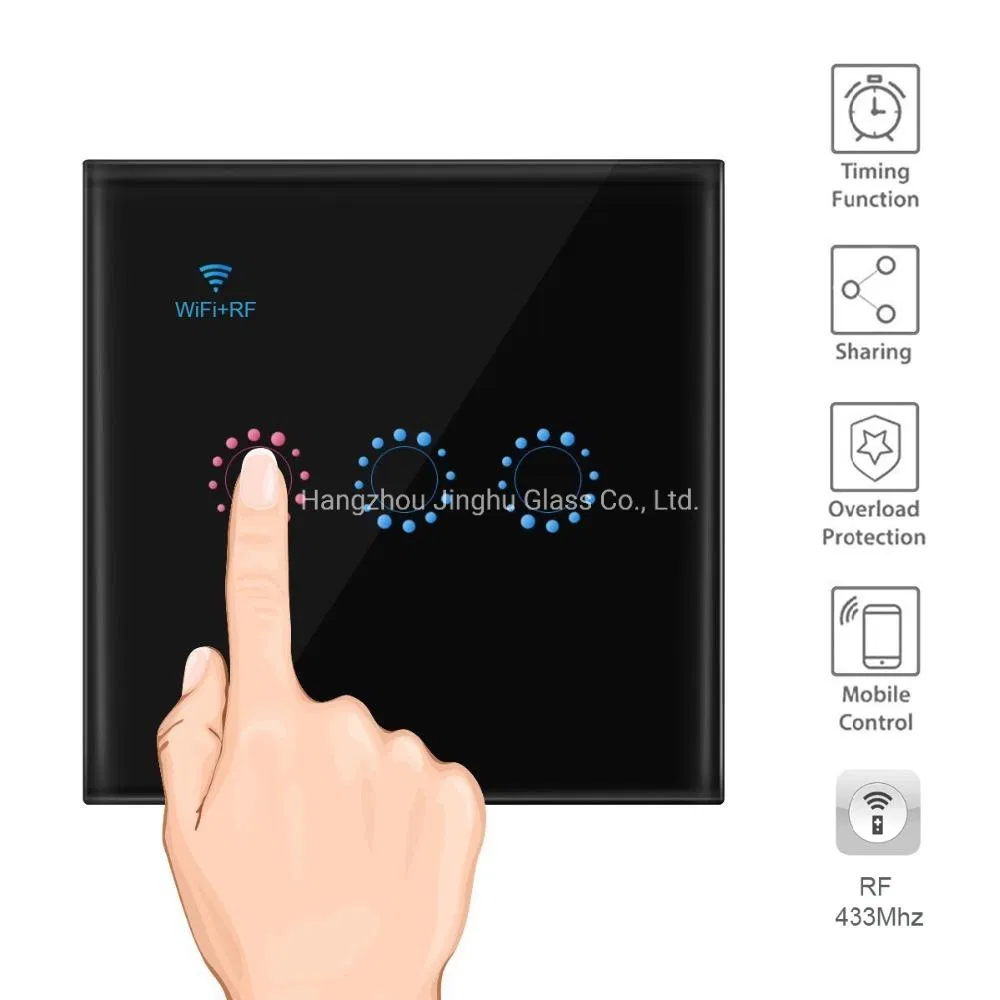 Jh Glass Tempered Glass Customization Refrigerator Washing Machine Touch Control Glass Panel