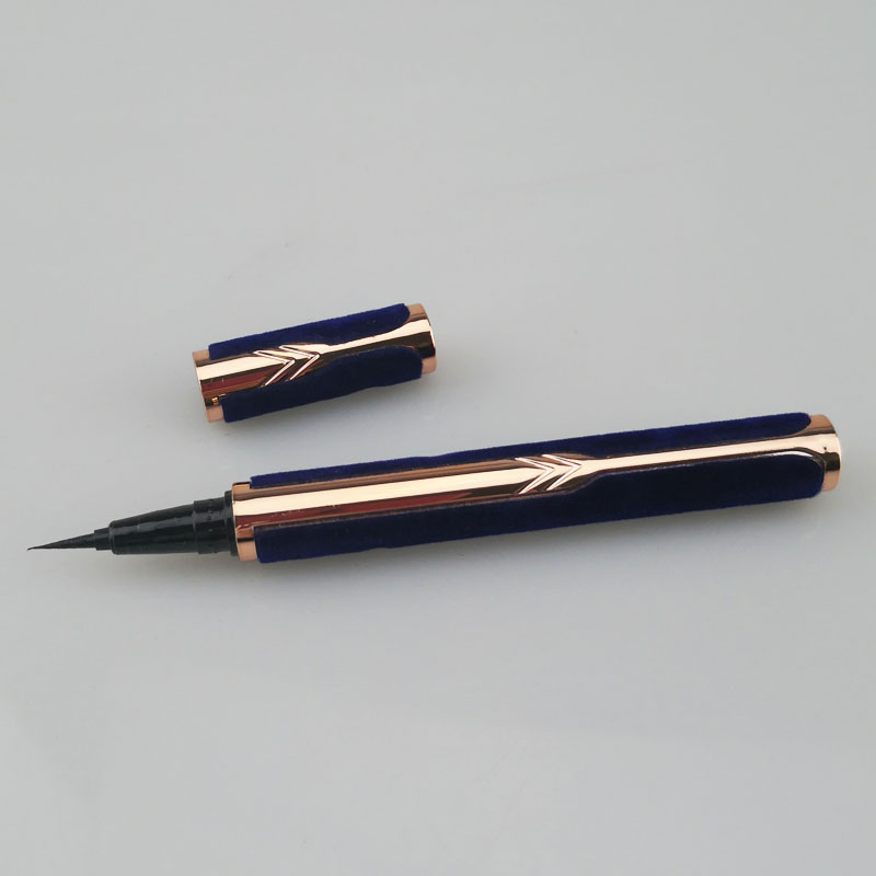 OEM Suede Sapphire Blue Non Halo Dyeing Waterproof Durable Dry Cool Black Eyeliner