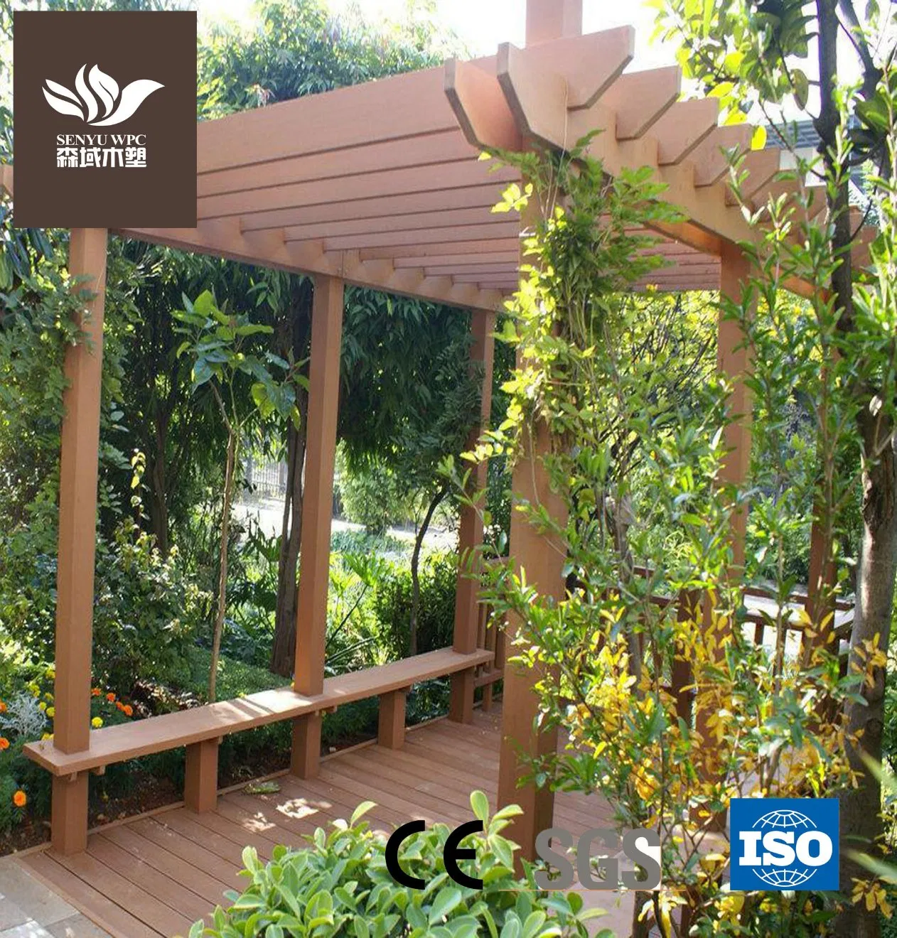 Environmentally Friendly WPC Outdoor Pergola