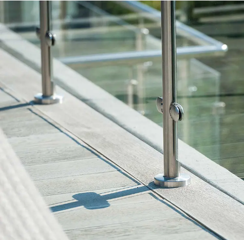 Heavy-Duty Glass Hinges in Stainless Steel for Stylish Offices