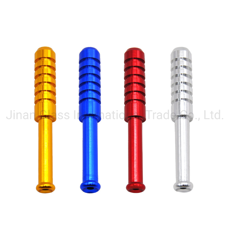 Spring Bats Metal Smoking Pipe Filter Tips Aluminium One Hitter