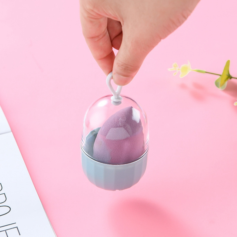 Wholesale Latex Free Beauty Sponge Custom Logo Cylinder Box Packaging Makeup Sponge