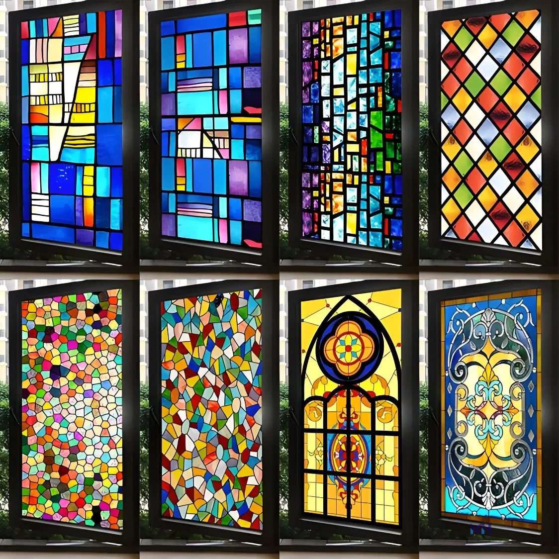 Elegant 4mm-10mm Stained Glass for Home Appliance Windows and Doors Wall Decoration