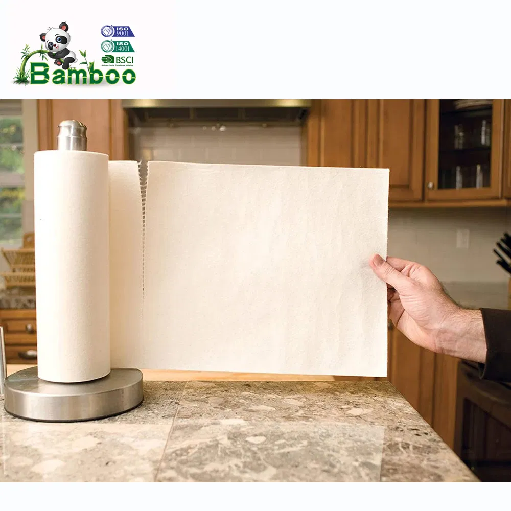 Manufacturer of Unbleached Pure Bamboo Pulp Paper Towel