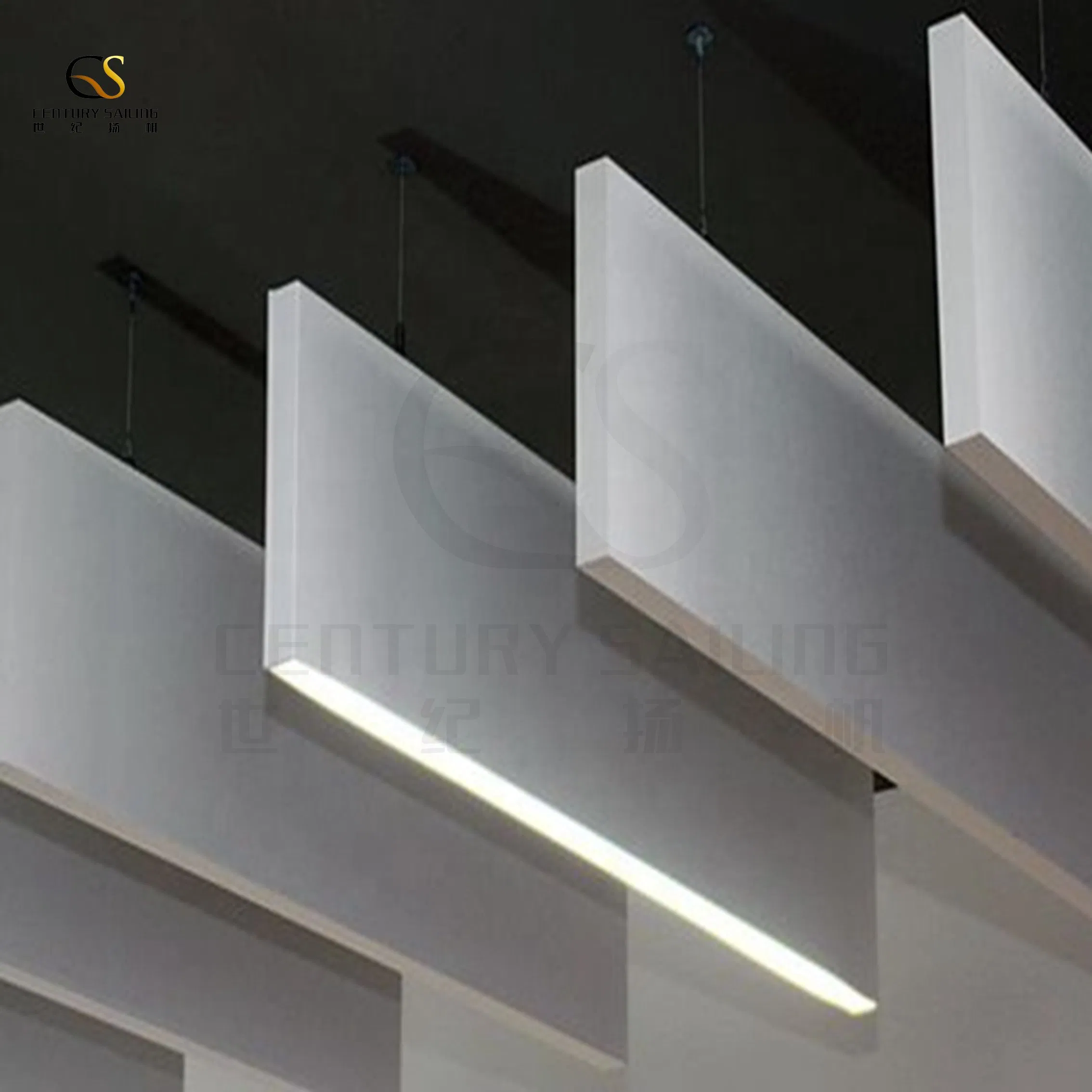Suspended Ceilings with Modern Designs Fiberglass Sound Stop Baffle for Theater
