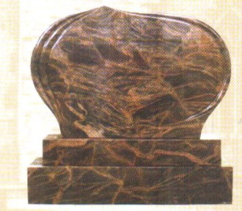 Natural stone aurora black red blue granite Tombstone for Memorial/Dead/cemetery/graveyard