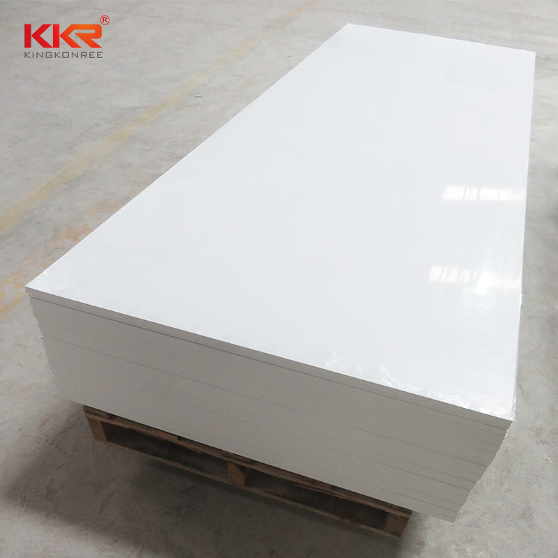 Manufacturer Koreans White Acrylic Solid Surface Raw Material Sheets