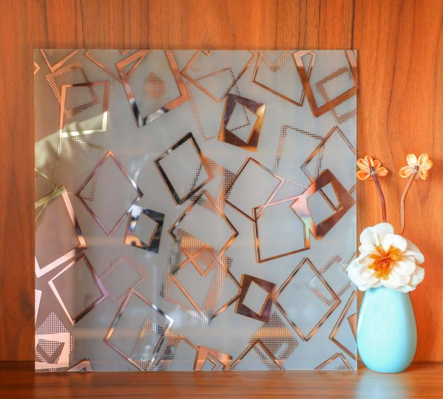 Acid Glass Ice Flower Glass Decorative Glass for Home Decoration