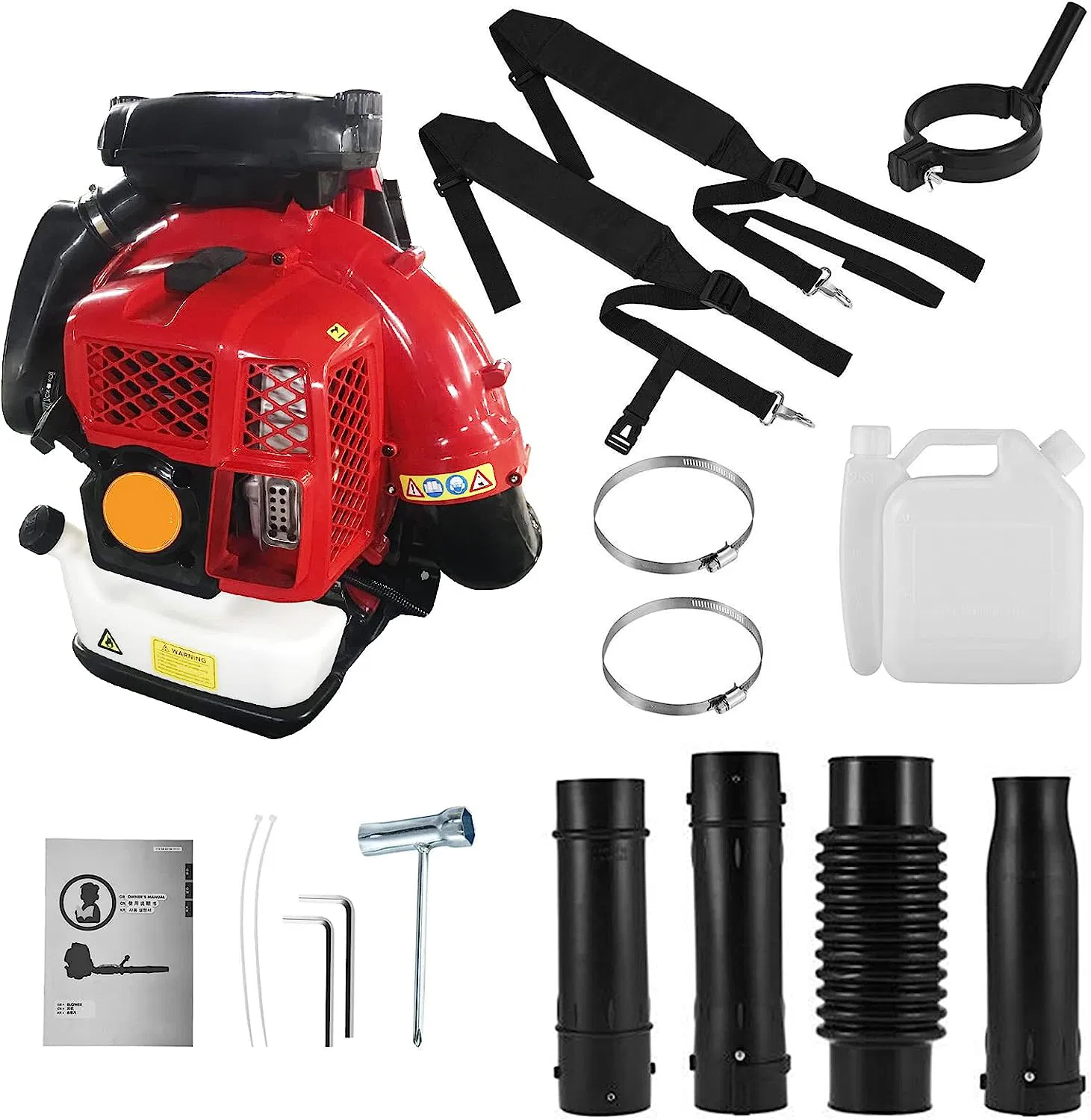 80cc 2-Stroke 2300W 2L Backpack Leaf Snow Air Blowers
