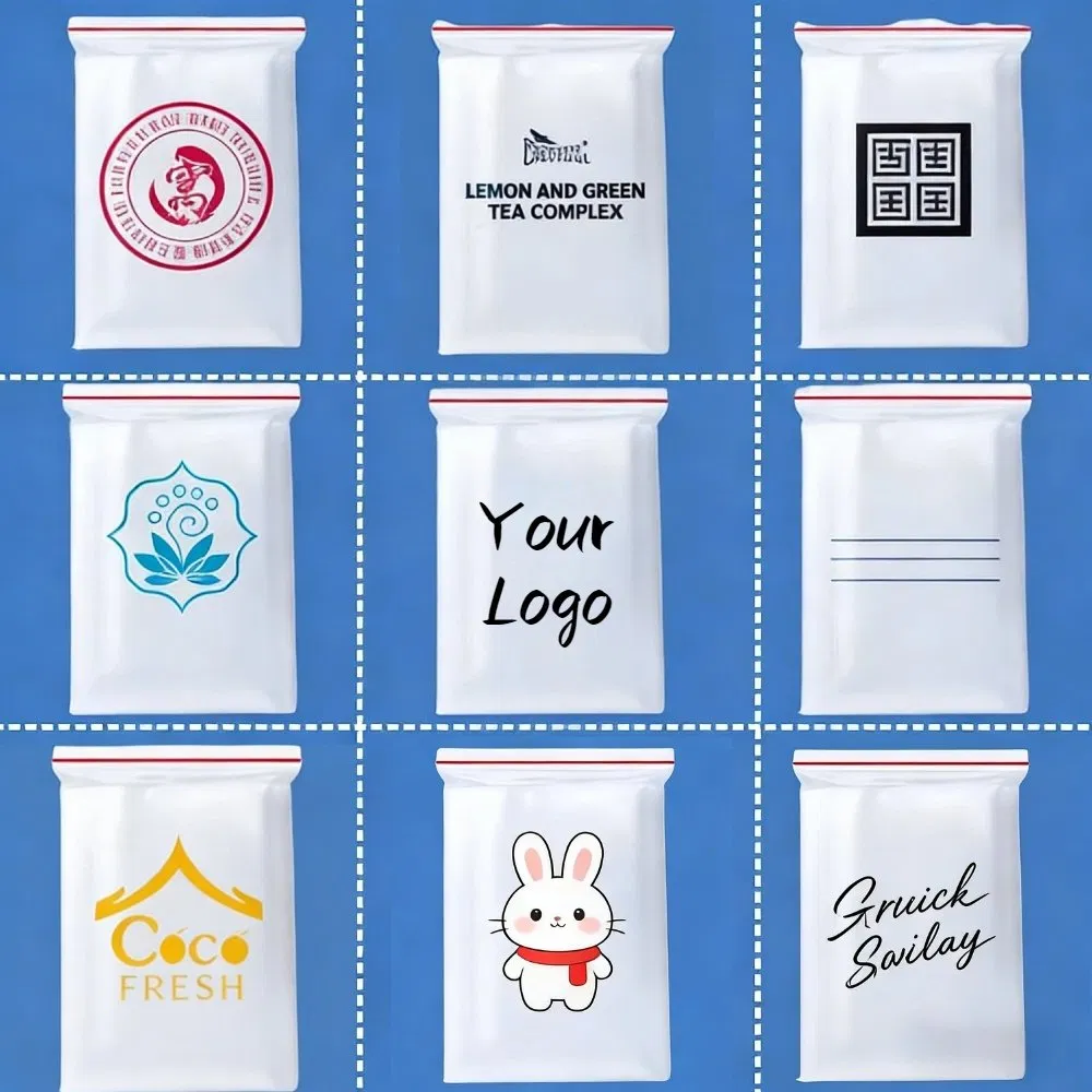 Transparent Large Ziplock Plastic Packaging LDPE Reusable Zipper Bags with FDA