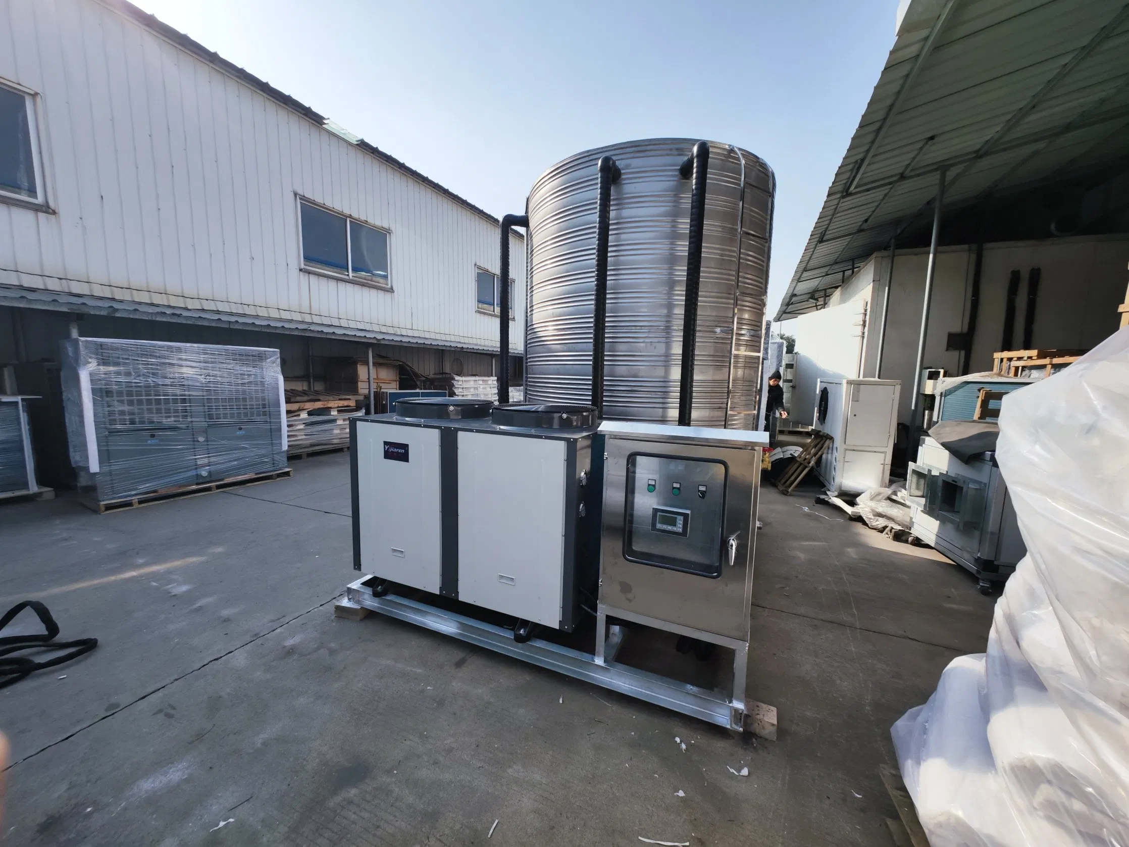 Customized Adjustable Industrial Commercial Air Source Air to Water Heat Pump Integrated Equipment Unit for Swimming Pool