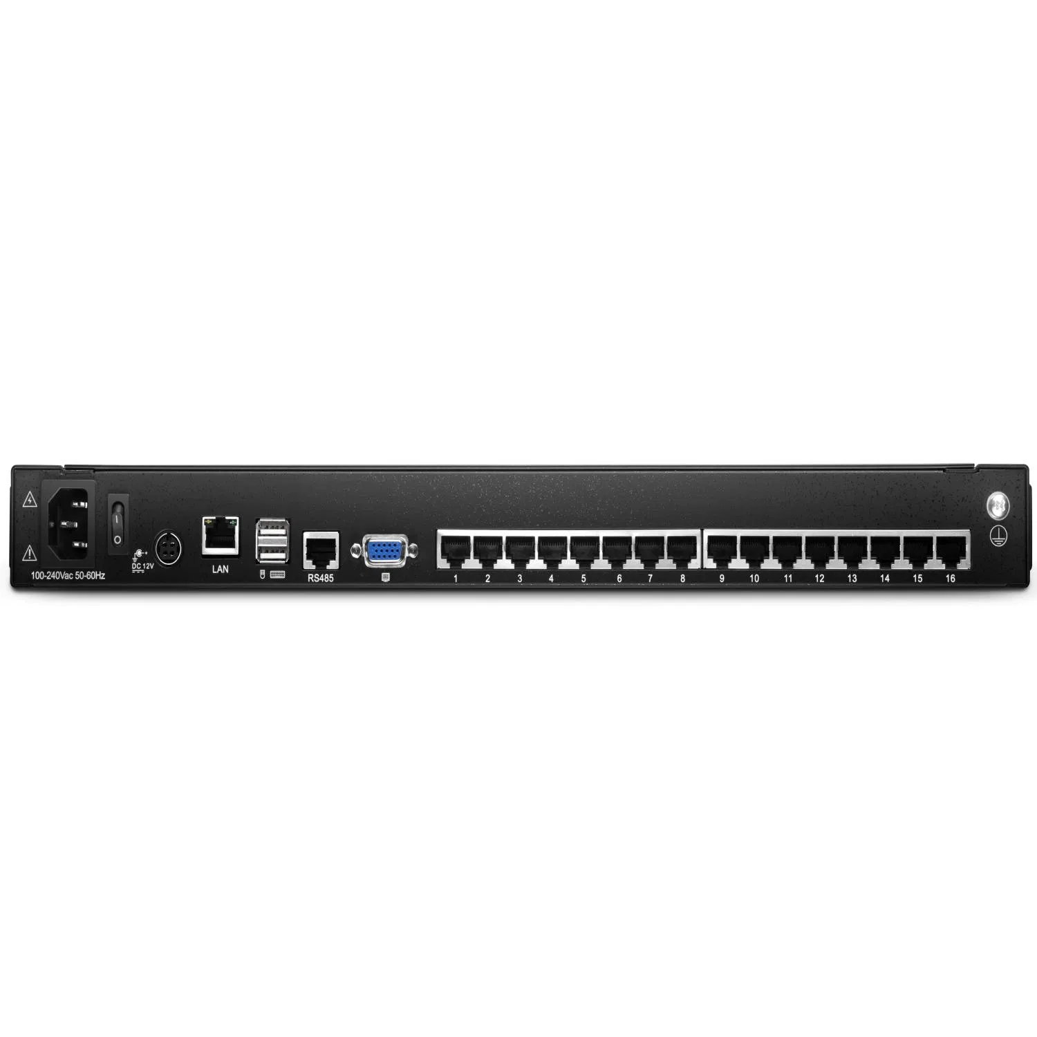 KVM-коммутатор 8 портов USB+HDMI, 1U, с LCD