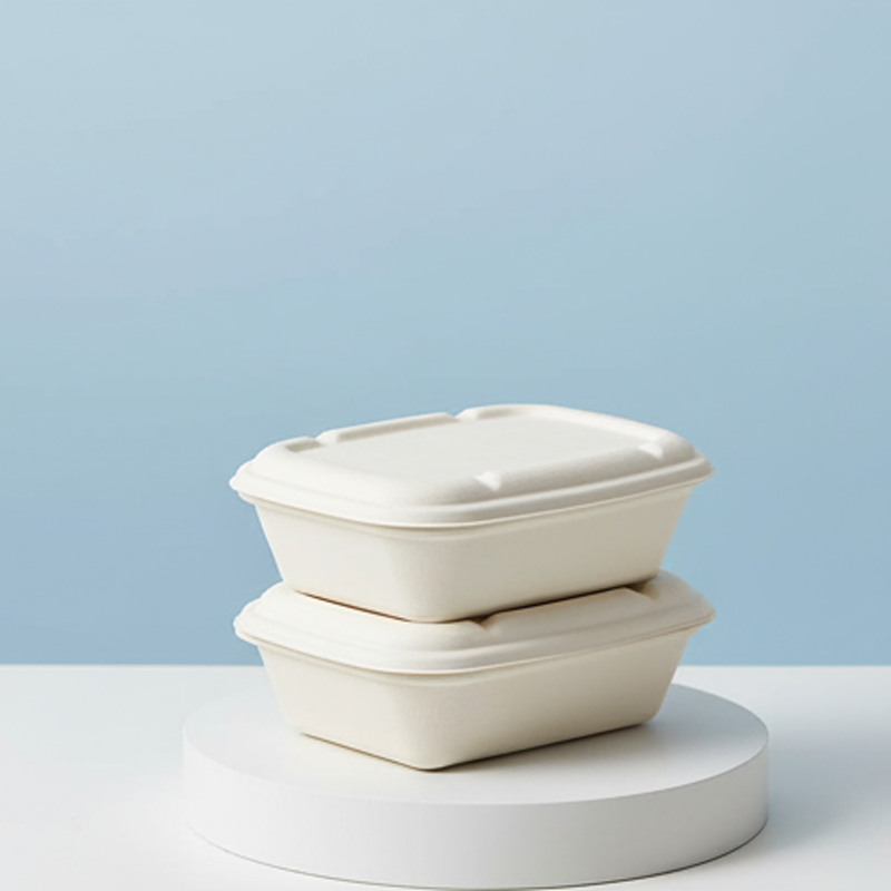 Zanbio 34oz Biodegradable Salad Hexagonal Bagasse Bowl