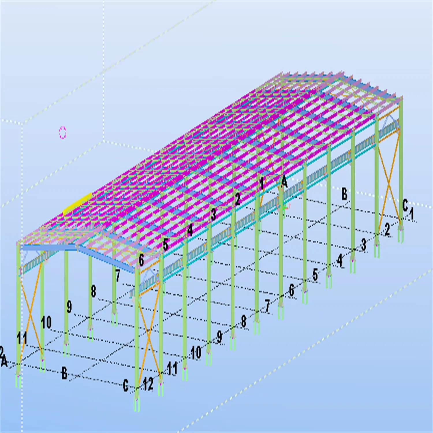 Metal Building Customized Industrial Steel Structure Workshop for Prefab Galvanized Metal Frame