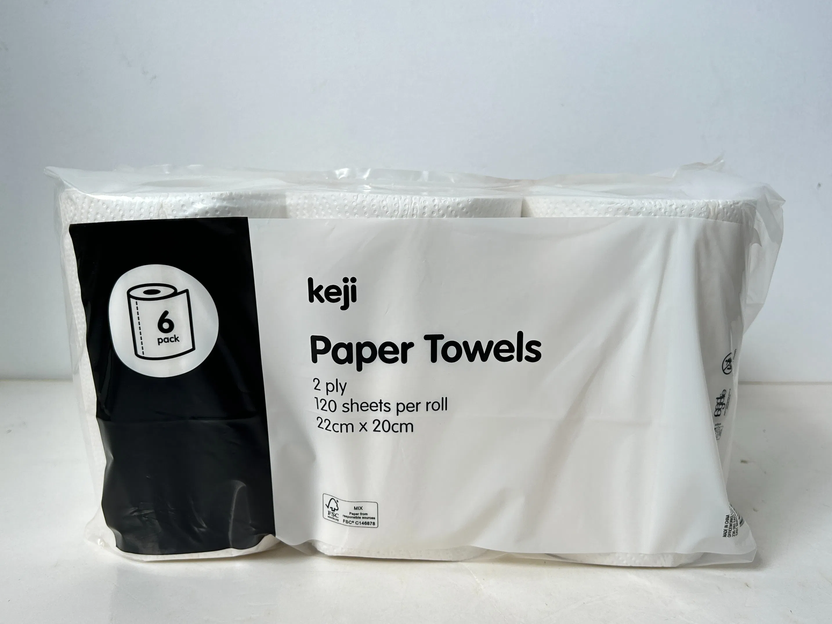 Wholesale 2-Ply Kitchen Towel Paper Pure White 100% Virgin Wood Pulp Kitchen Roll