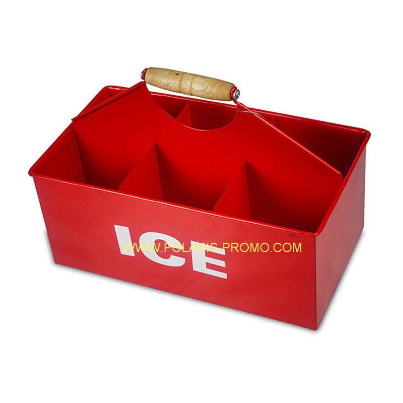 Promotional Red Plastic 6 Bottles Water Bottle Carrier