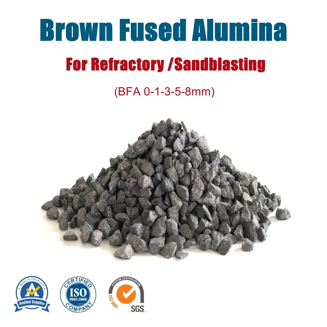 Бурый электрокорунд огнеупорный 0-8мм, 95% Al2O3