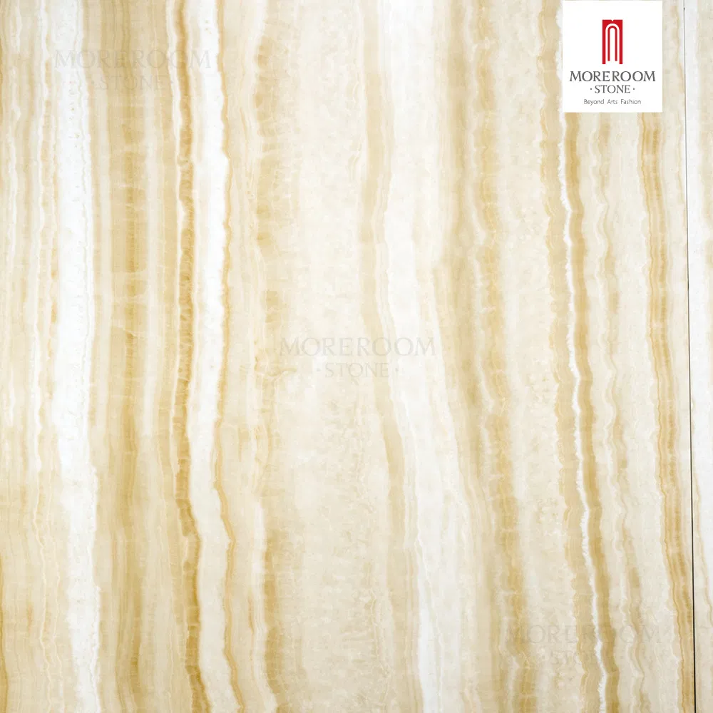 Artificial Roman Onyx Reception Desk Counter Sintered Stone Slab for Office Furniture