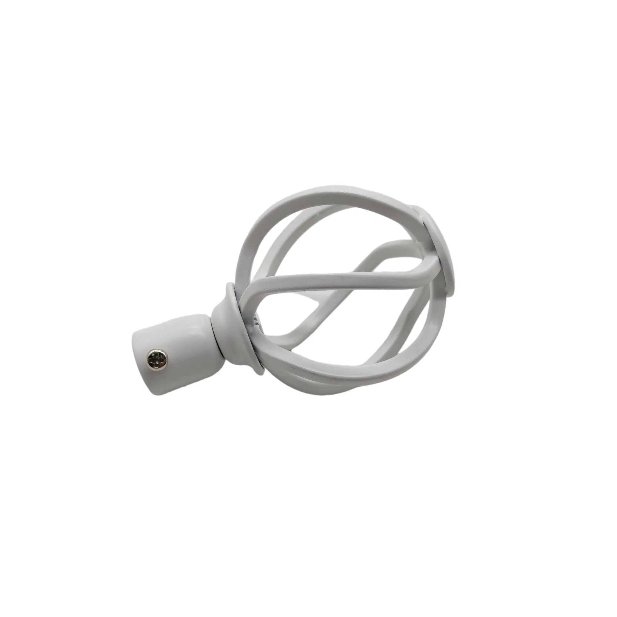 60mm White Curtain Rod Finial Top Quality