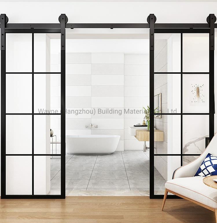 Aluminium Glass Sliding Barn Door for Interior Application From 15 Years Experience China Glass Door Factory