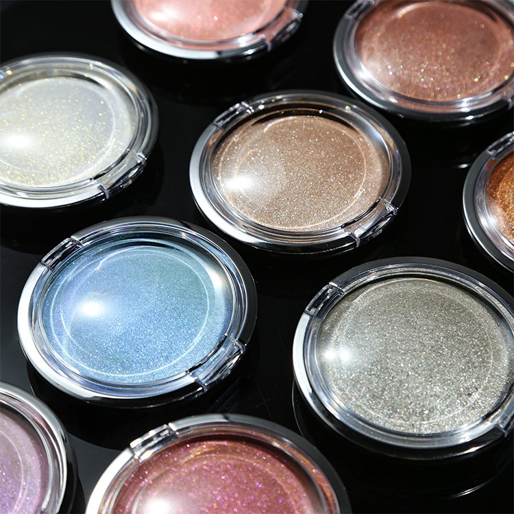 Custom Logo Cruelty-Free Single Shimmer Bronzer Makeup Highlighter Powder Body and Face Glow