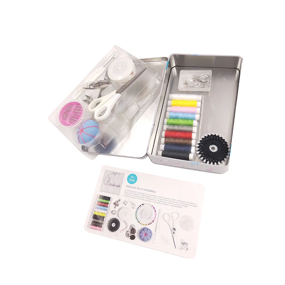 Hot Selling Travel Sewing Kit Sewing Accessories Metal Tin Box