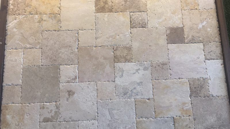 Antique Beige Limestone French Pattern Floor Wall Paving Tiles