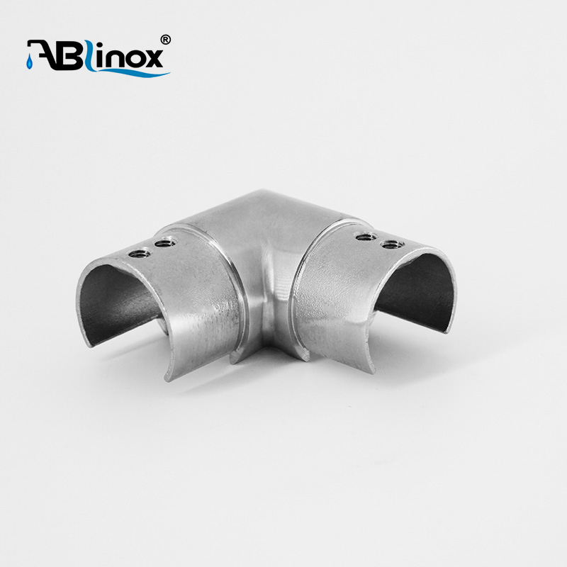 Customized Connector Square Tube Joint 304 Stainless Steel Slot Tube Handrail