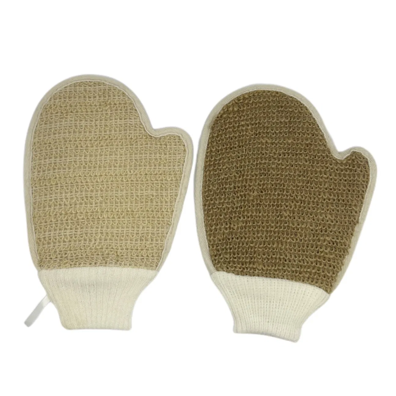 Cheap Price High Quality Jute Hemp Glove Body Shower Bathroom Glove