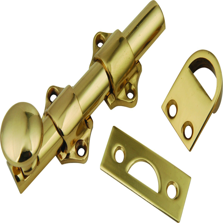 B-BL37-PB DOOR FLUSH BOLT BRASS DOOR LATCH