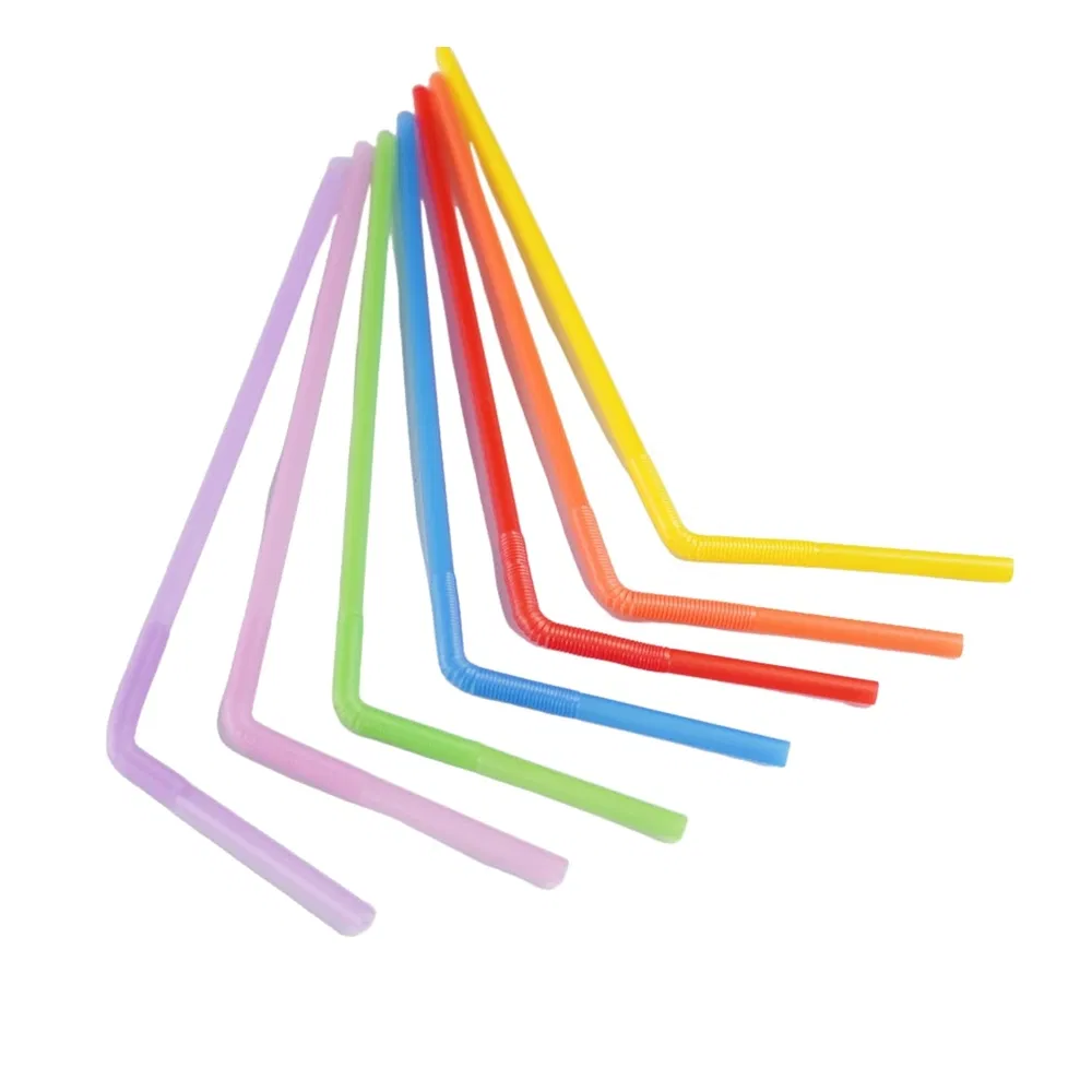 Non-Toxic and Odorless OEM ODM Custom Colored Plastic Juice Artistic Drinking Straw