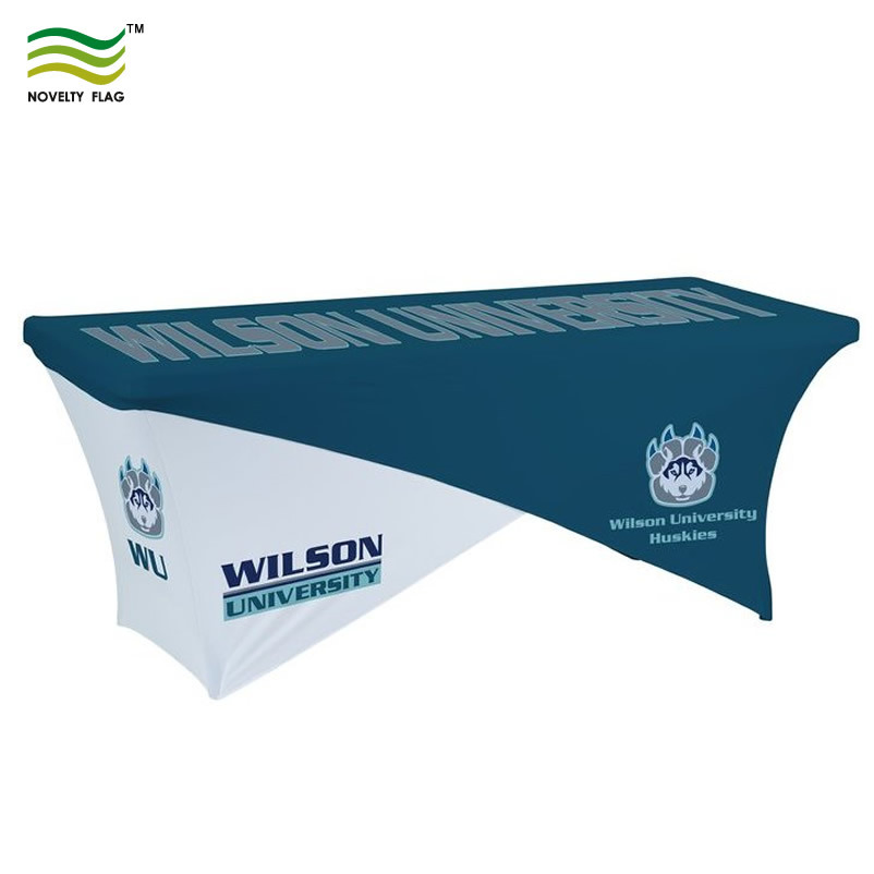 Custom Logo Printing Advertising Table Covers Table Throw with Runner