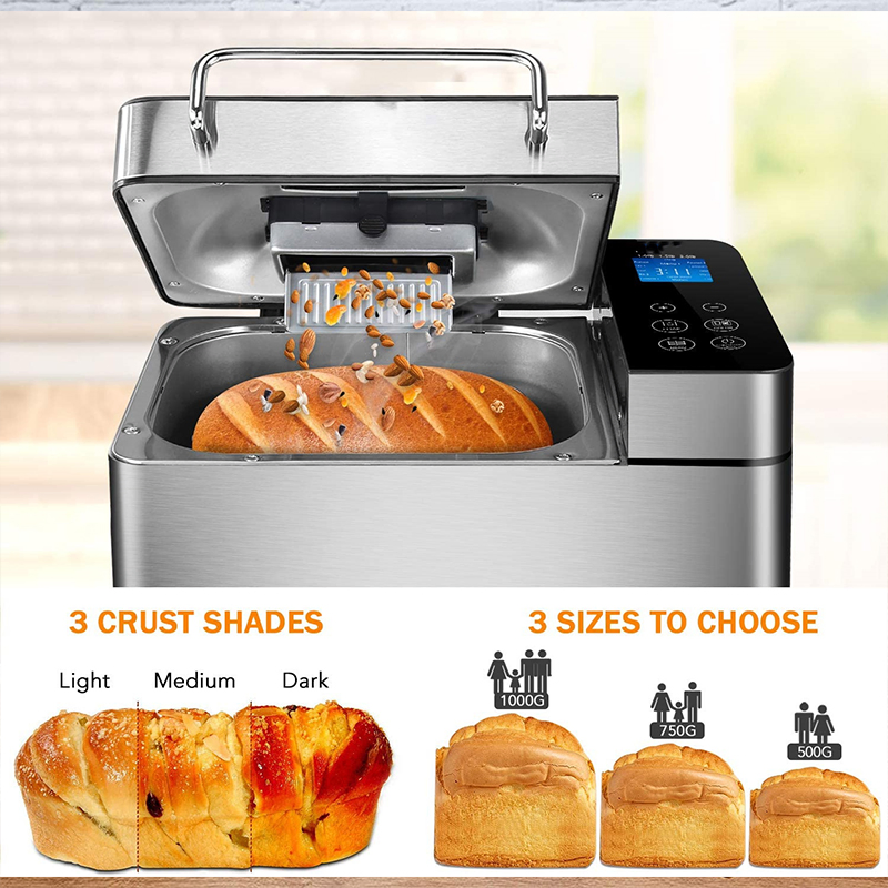 Home Bread Maker Multi-Functional Fully Automatic Kneading and Fermenting Dough Small Breakfast Toast Hot Sale