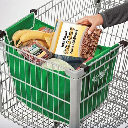 Folding Shopping Cart Bag Grab Bag Reusable Supermarket Bags