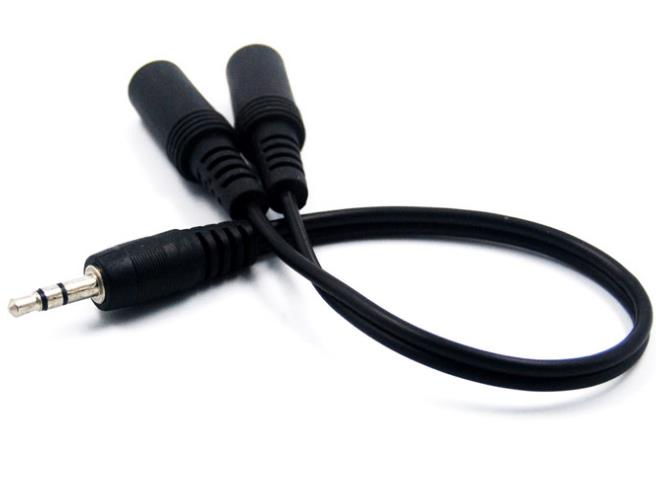 Аудио кабель 3.5 мм Jack с позолотой 24K (2 шт)