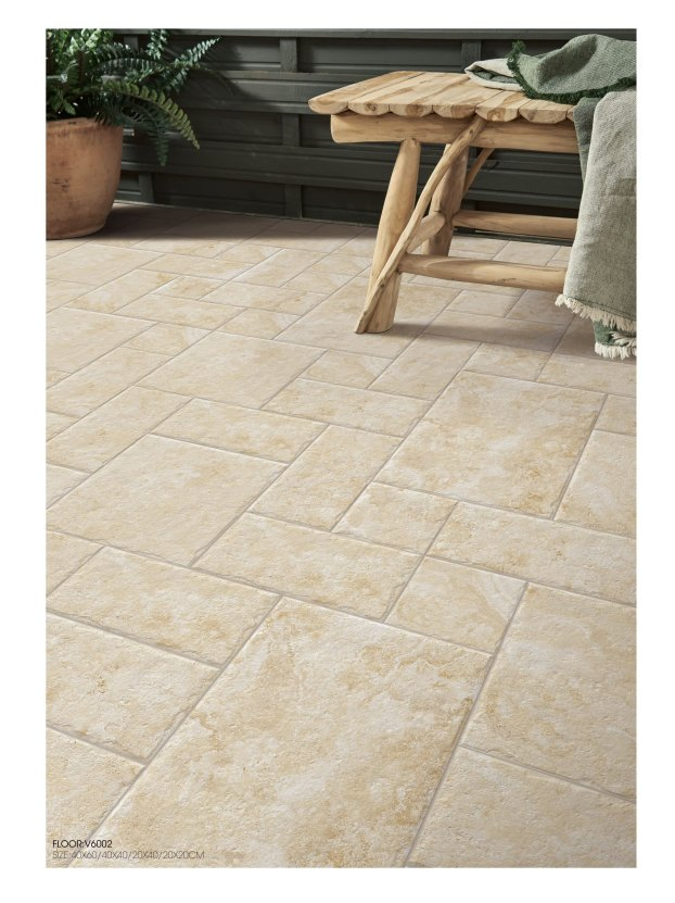 Premium Beige Porcelain Limestone Tiles for Elegant Exteriors