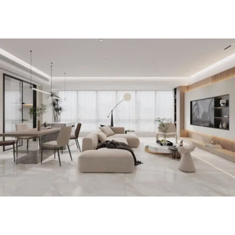 Luxury Large Format Porcelain Tile Glossy Sintered Stone 1200X1200 Flooring and Wall Porcelain Slab Tile for Hotel