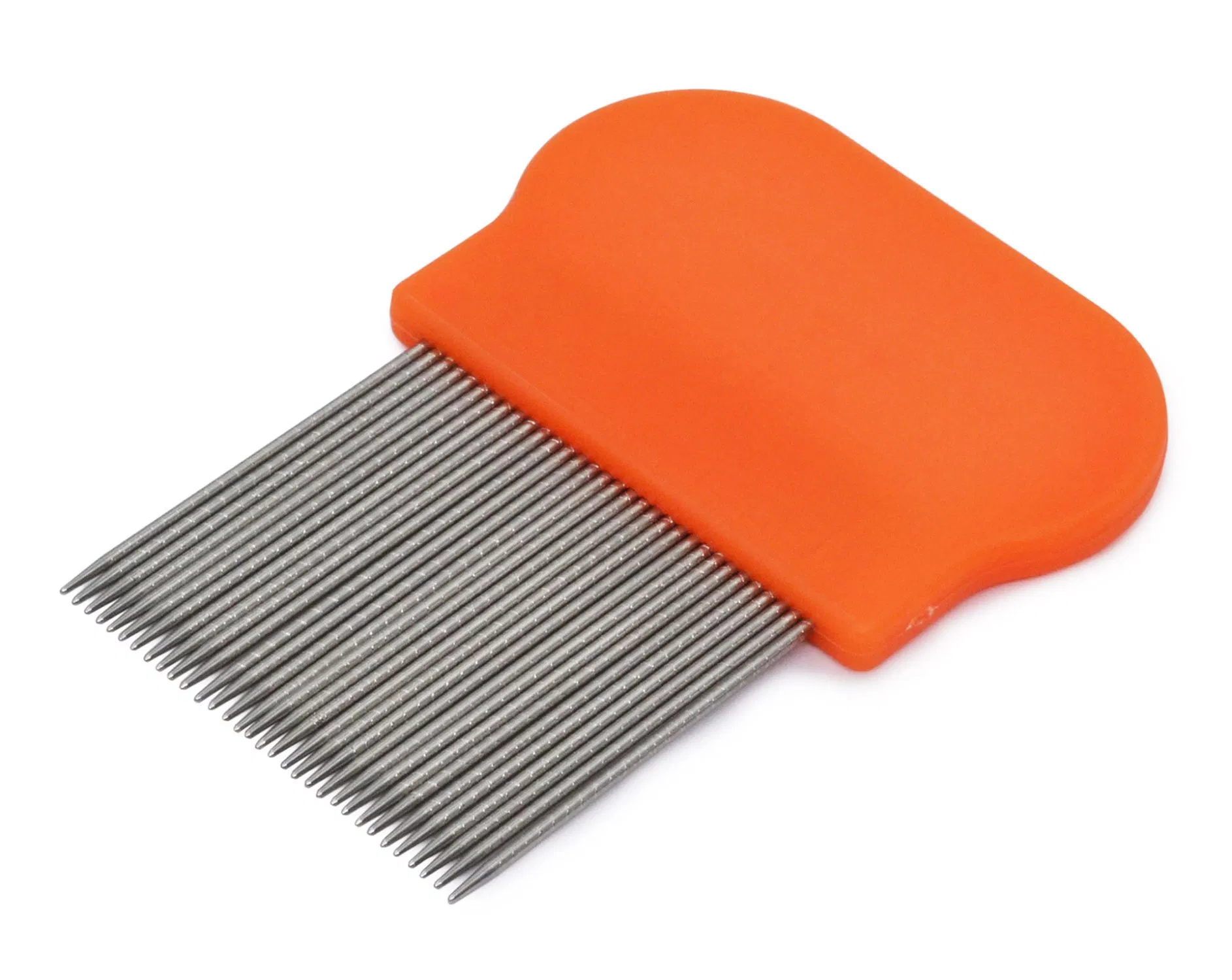 Plastic Flea Lice Comb with Stainless Steel Teeth for Head Treatment