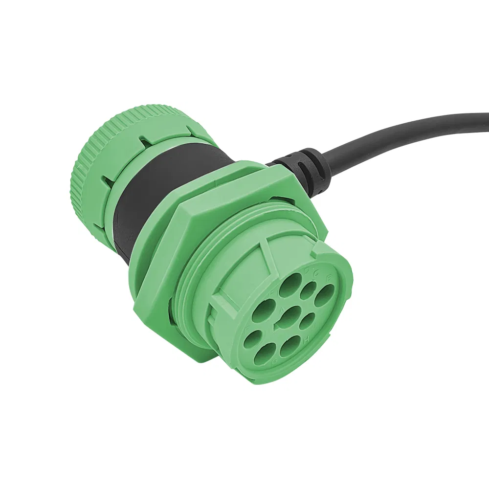 Кабель J1939 9pin - OBD2 16pin, угловой, двойной